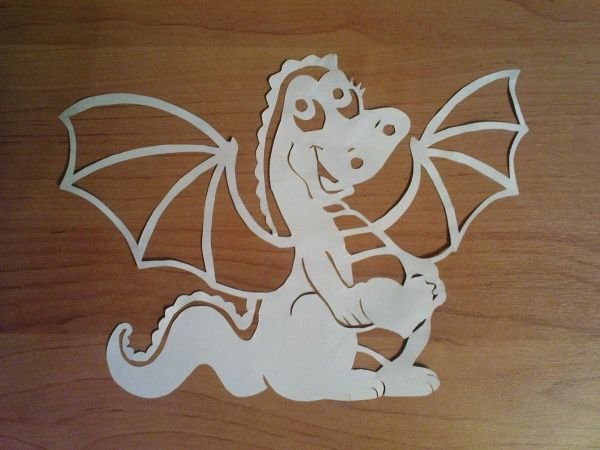 Трафареты драконов для украшения окон