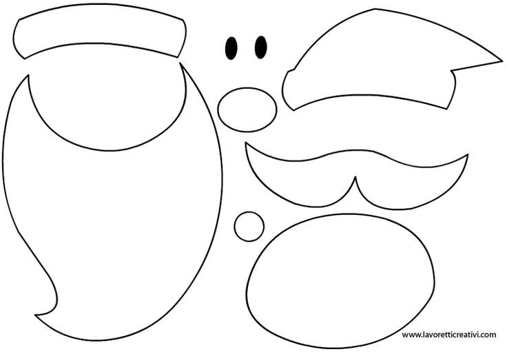 Детали для новогодней аппликации