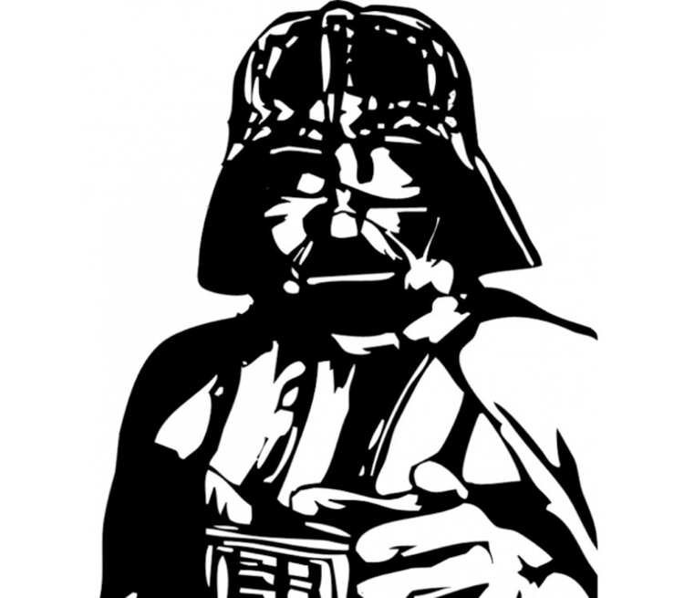 Звездные войны черно белый