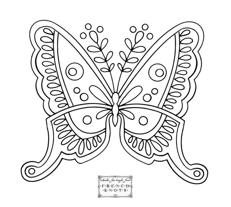 Трафареты для росписи бабочки