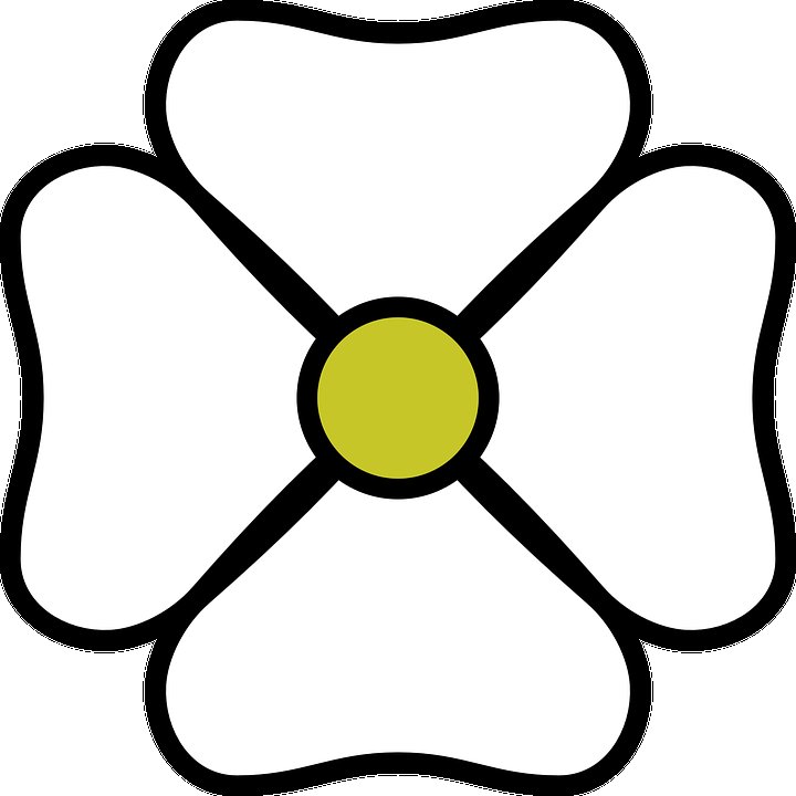 Цветок с 4 лепестками