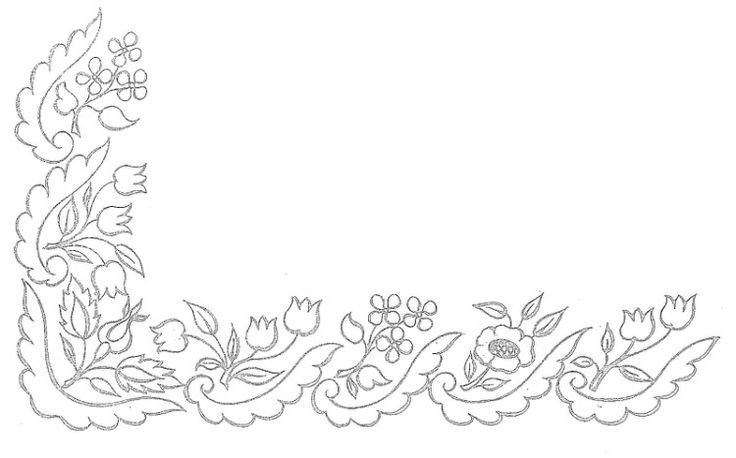 Узор для вышивки скатерти