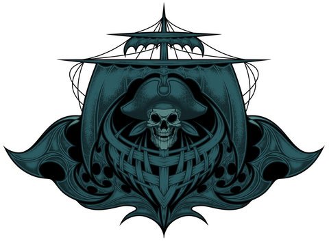 Летучий голландец рисунок