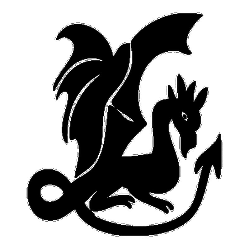 Трафарет дракона