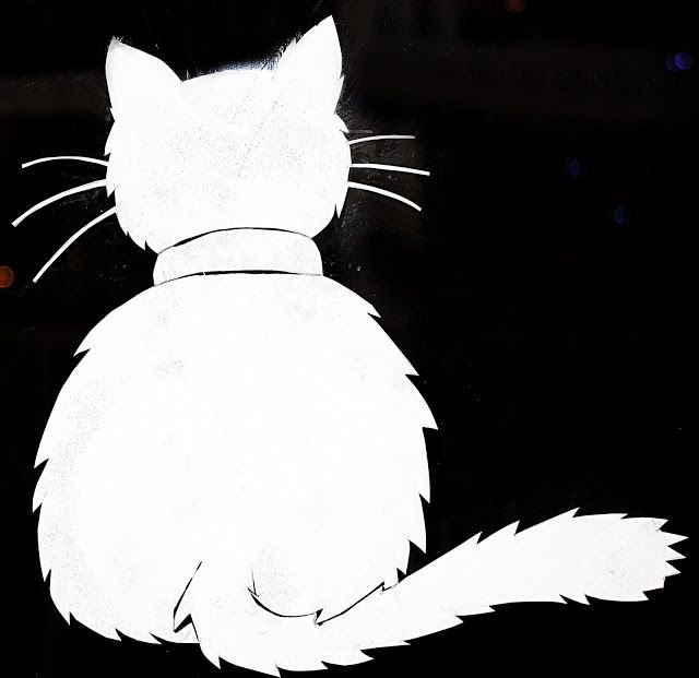 Кот украшение на окно