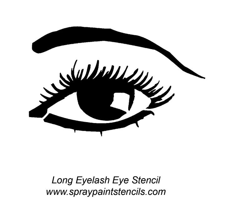 Глазки трафарет