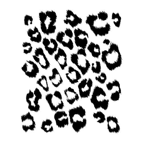 Леопардовый принт трафарет