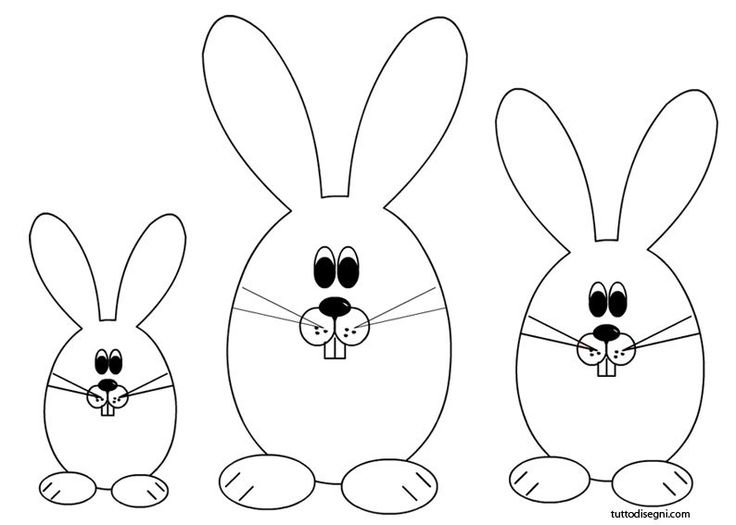 Аппликация зайчик