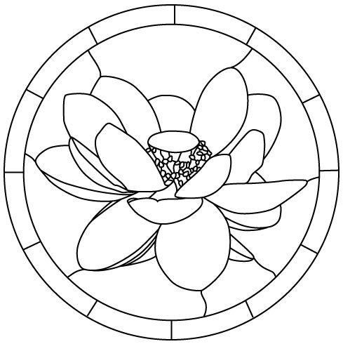 Витраж контур