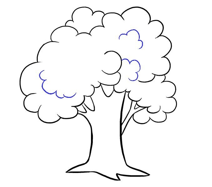Дерево для раскрашивания для детей