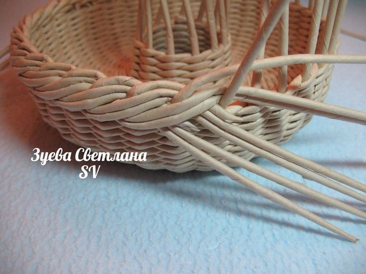 Плетеные изделия из бумажной лозы