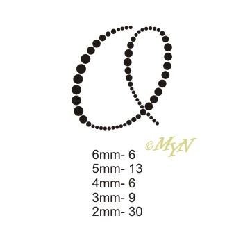 Буквы стразами схема