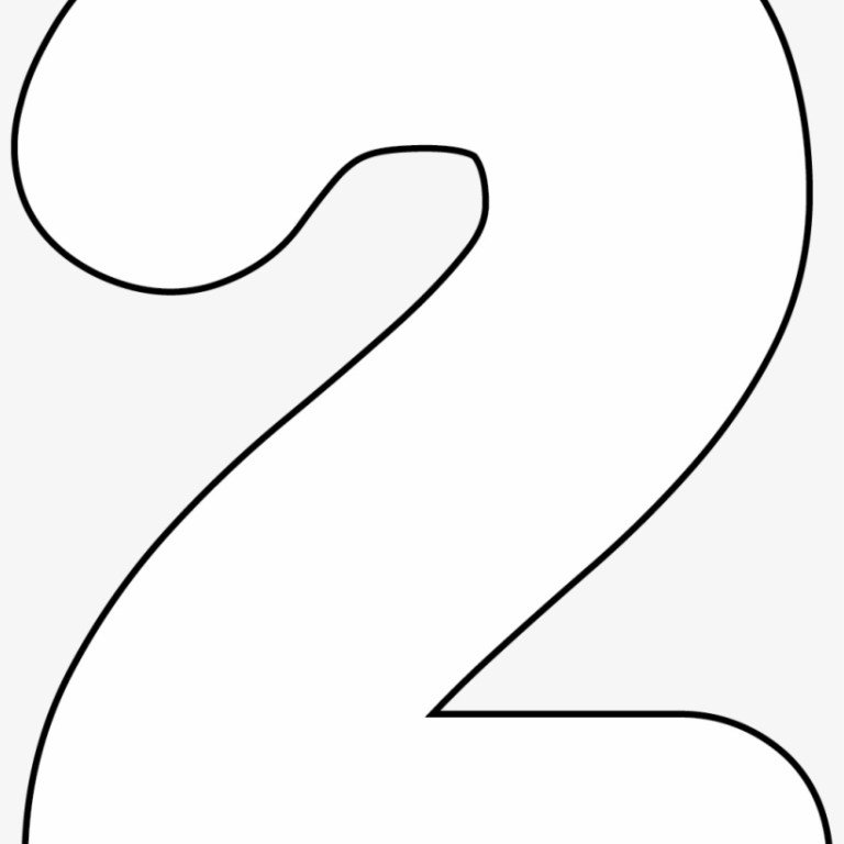 цифра 2 из бумаги