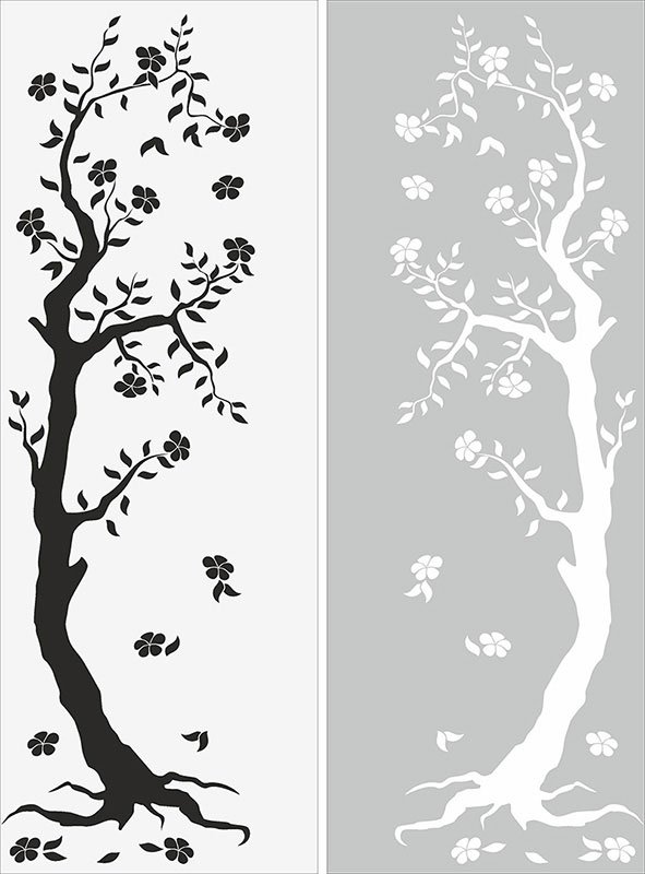 Трафареты для декора дверей