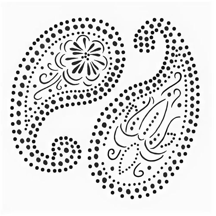 Точечная роспись орнамент