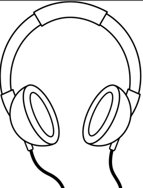 Наушники трафарет