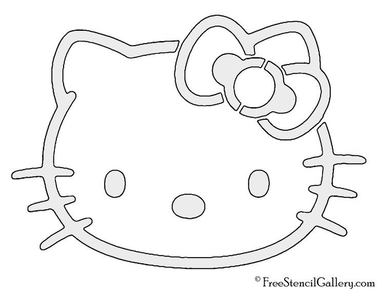 Трафарет hello Kitty