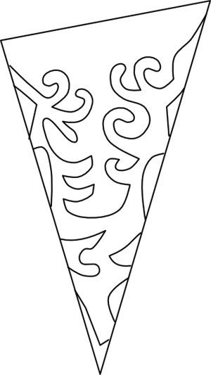 Трафереты снежиное длявырезания