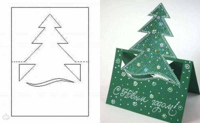 Открытка с новым годом своими руками для детей
