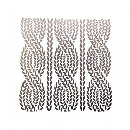 Трафарет косичка