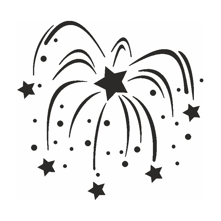 Салют трафарет для вырезания