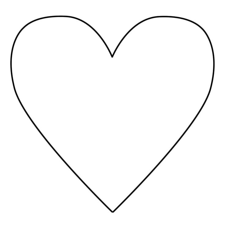 Трафарет сердечки