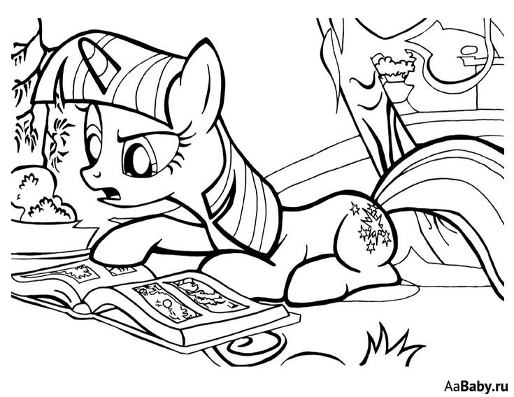 Мой маленький пони раскраска Искорка