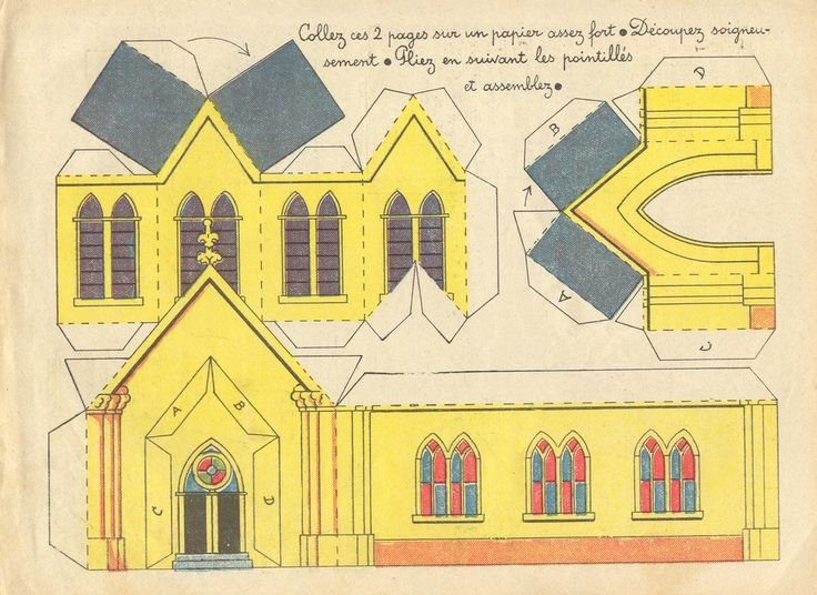 Развертка древнерусского храма