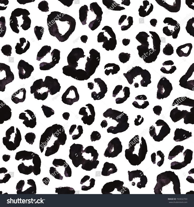 Леопардовые пятна на прозрачном фоне