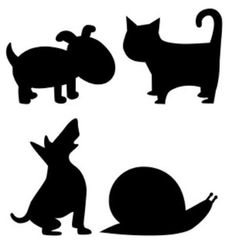 Фигурки животных для театра теней