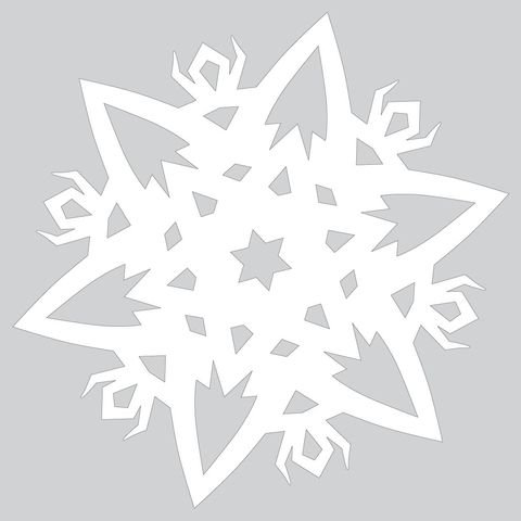 Снежинки на окна трафареты