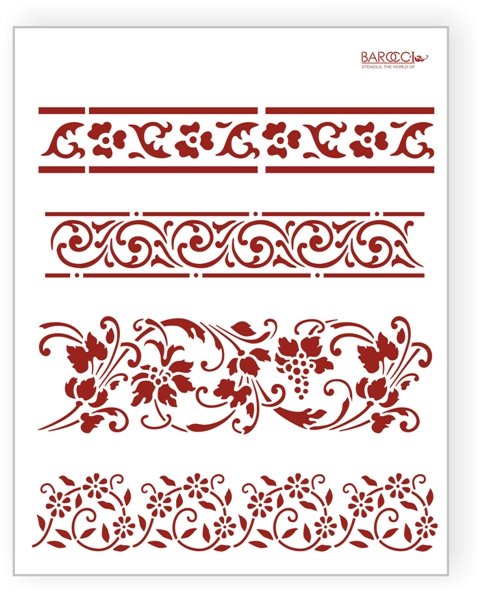 Узор бордюр для трафарета