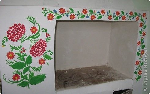 Роспись печи