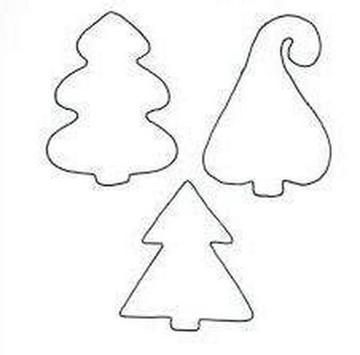 Елочка из фетра выкройка