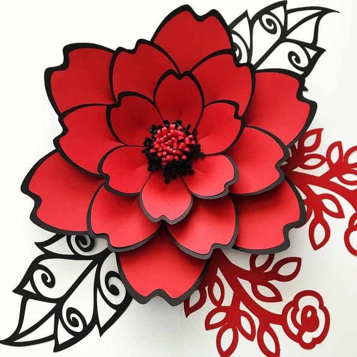 Вырезать цветы из бумаги