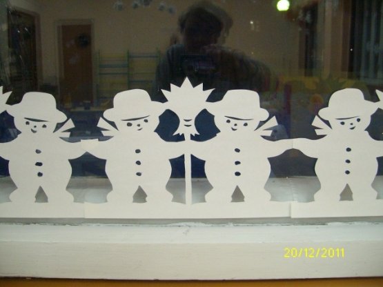 Гирлянда из снеговиков