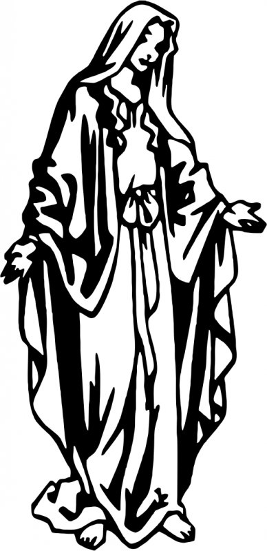 Дева Мария вектор