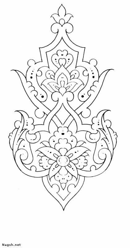 Татарский орнамент раскраска