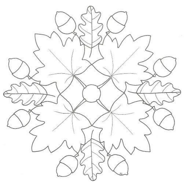 Осенний букет раскраска для детей