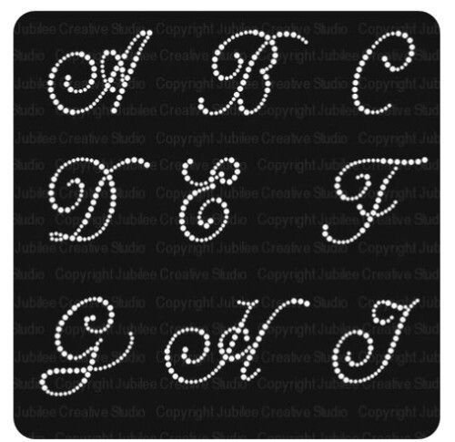 Буквы стразами трафарет