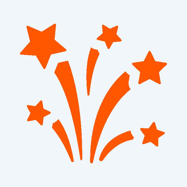 Цветной салют для вырезания