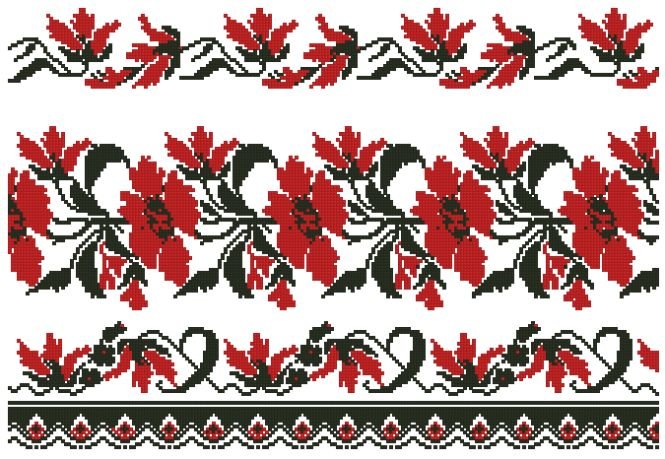 Рушник казачий Донской орнамент