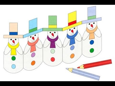 Бумажная гирлянда шаблон