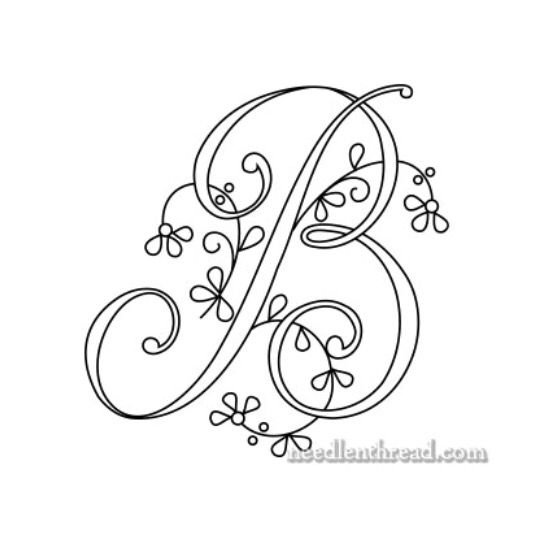Заглавные буквы с вензелями