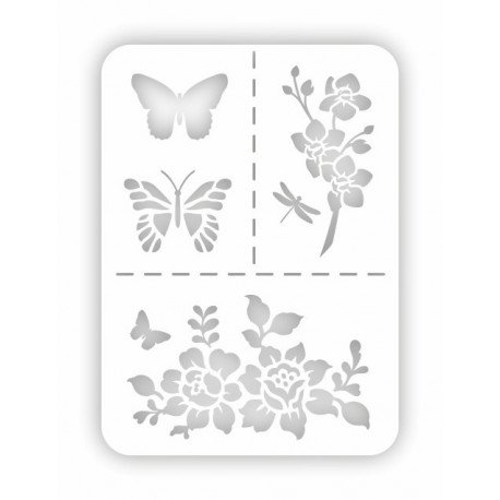 Трафарет для нанесения рисунка на поверхность стены