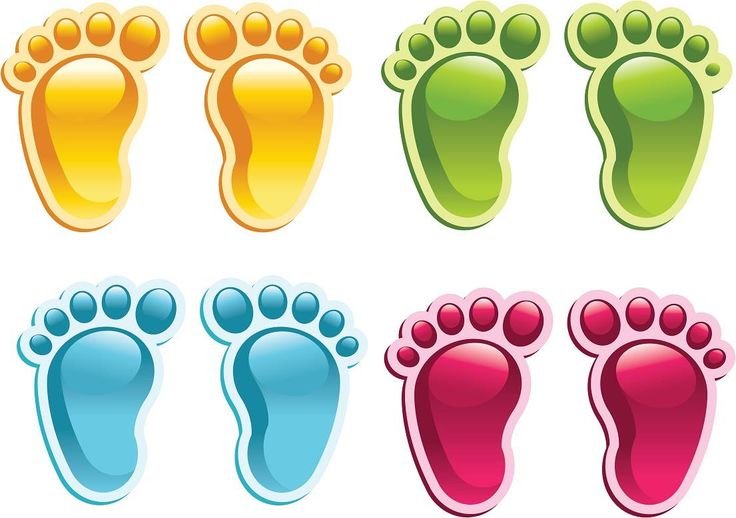 Следы ног для детей