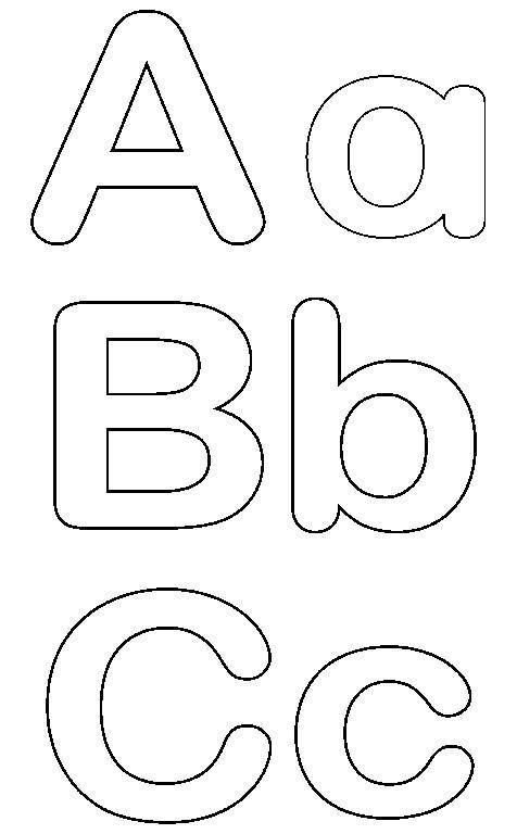 Объемные буквы для раскрашивания