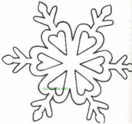 Шаблоны снежинок