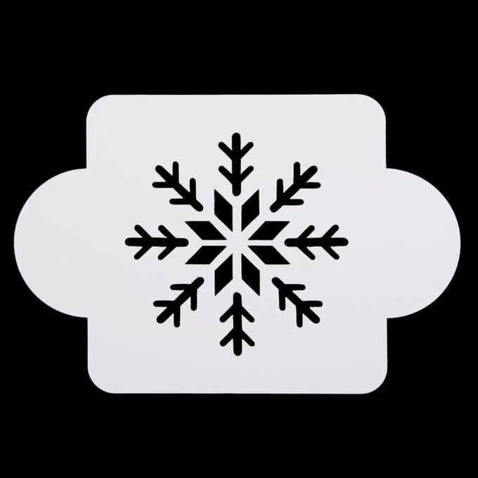 Трафареты для искусственного снега снежинки