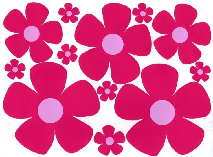 Шаблоны цветов цветные